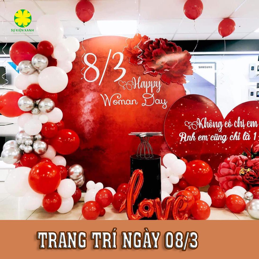 Dịch vụ trang trí 8/3 trọn gói tại Bắc Ninh, Trang trí 8/3 tại Bắc Ninh, Sự kiện Xanh, Viet Green Media, Dịch vụ trang trí Ngày quốc tế Phụ nữ 8/3 tại Bắc Ninh
