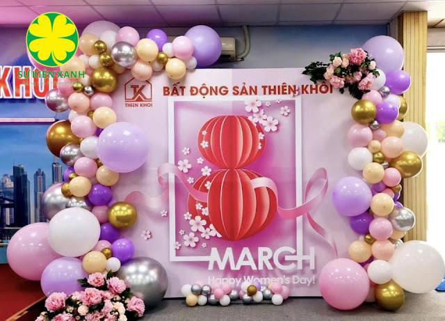 Công ty trang trí sự kiện 8/3 tại Ninh Bình, Dịch vụ trang trí 8/3 tại Ninh Bình, Sự kiện Xanh, Dịch vụ trang trí 8/3 đẹp và độc đáo, Trang trí Ngày quốc tế Phụ nữ 8/3 đẹp