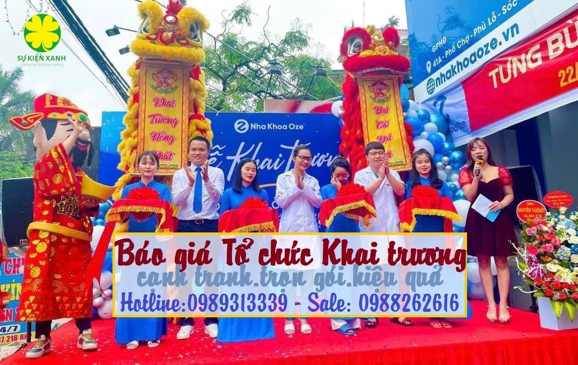 Báo giá dịch vụ tổ chức lễ khai trương trọn gói uy tín